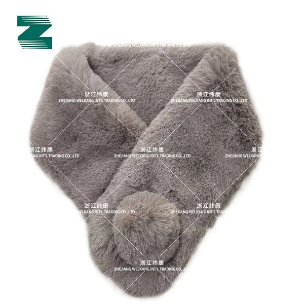 Designed Faux Fur Scarf